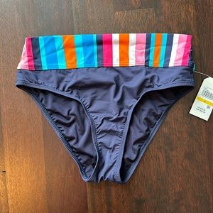 Nautica size medium navy with striped band bikini bottom